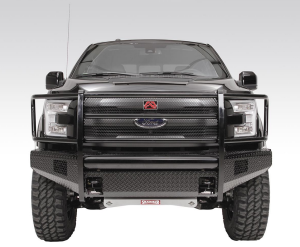 Truck Bumpers - Fab Fours Black Steel - Ford F150 2015-2017
