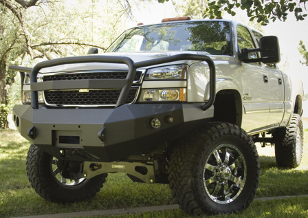Front Winch Bumper with Full Grille Guard - Chevy