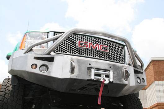 Front Winch Bumper with Pre-Runner Bar - GMC