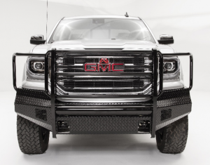 Truck Bumpers - Fab Fours Black Steel - GMC Sierra 1500 2016-2018