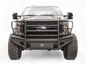 Truck Bumpers - Fab Fours Black Steel Elite - Ford F250/F350 2017-2020