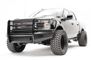 Truck Bumpers - Fab Fours Black Steel - Ford F150 2018-2019