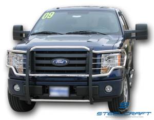 Steelcraft Grille Guards - Black - Ford