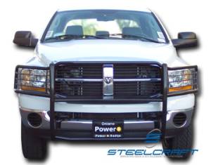 Steelcraft Grille Guards - Stainless Steel - Dodge