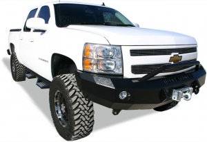 Bumpers by Style - Prerunner Bumpers - Iron Cross Winch Bumper with Push Bar