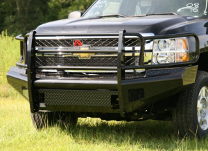 Truck Bumpers - Fab Fours Black Steel - Chevy Silverado 2500HD/3500 2011-2014