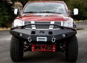 Fab Fours Premium - Front Winch Bumper with Pre-Runner Bar - Nissan