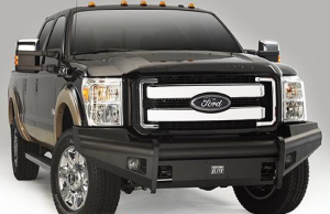 Truck Bumpers - Fab Fours Black Steel Elite - Ford F250/F350 2011-2016