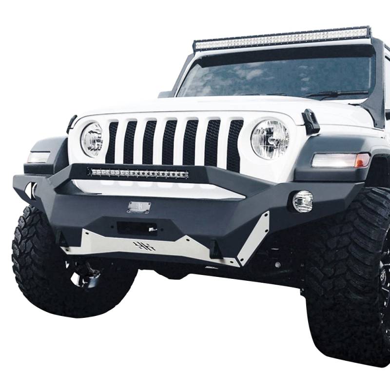 Hammerhead 600-56-0775 Ravager Full Width Winch Front Bumper with  Pre-Runner Guard and Square Light Holes for Jeep Wrangler JL 2018-2022 |  Bumper Superstore