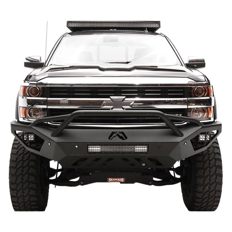 fab Fours CH15-V3052-1 Vengeance Front Bumper with Pre-Runner Guard for ...