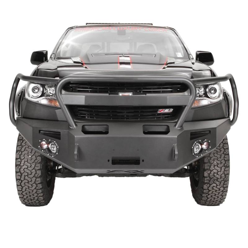 Fab Fours CC15-H3350-1 Premium Winch Front Bumper with Grille Guard for ...
