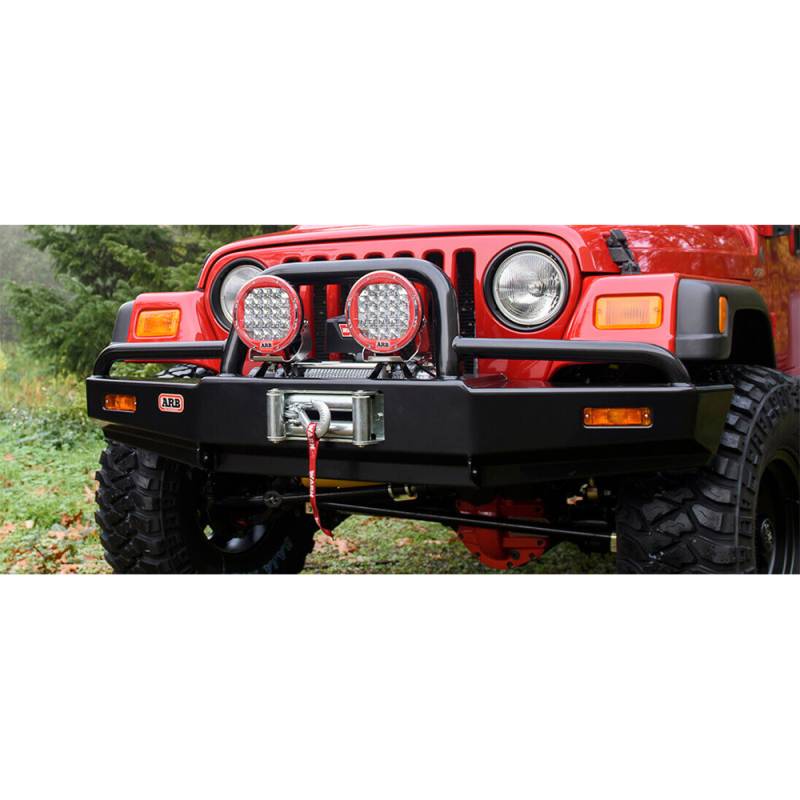 ARB 3450070 Deluxe Winch Front Bumper for Jeep Wrangler TJ 2003-2006 |  Bumper Superstore