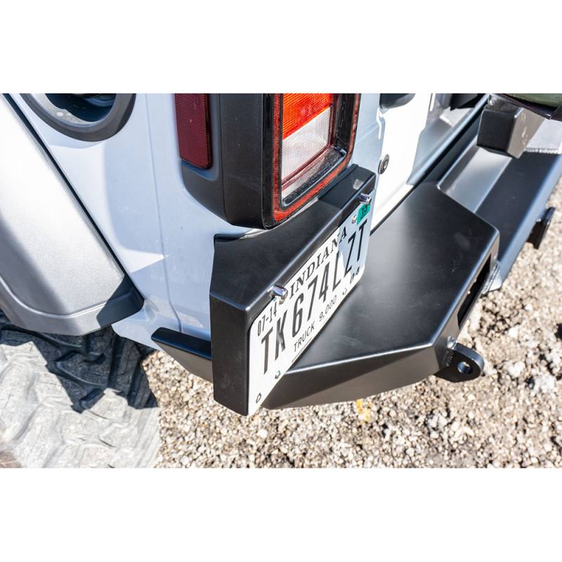 LOD Offroad JLP1800 Rear License Plate Relocation Kit for Jeep Wrangler JL  2018-2022 - Bare Steel | Bumper Superstore