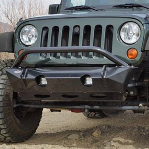 Expedition One JL-MULE-FB-STUBBY-BARE Mule Front Bumper for Jeep Wrangler  JL 2018-2023 - Bare Steel