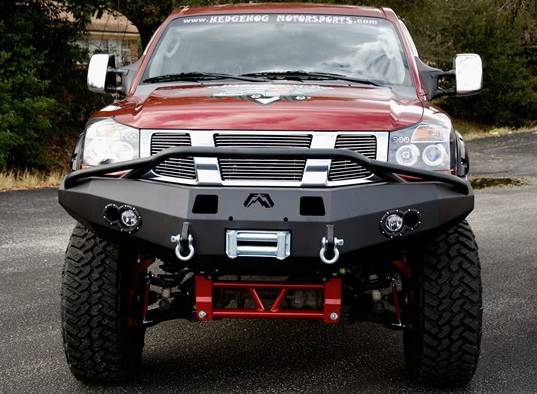 Front Winch Bumper with Pre-Runner Bar - Nissan