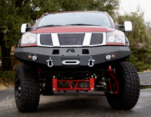 Fab Fours Front Bumper with No Grille Guard - Nissan