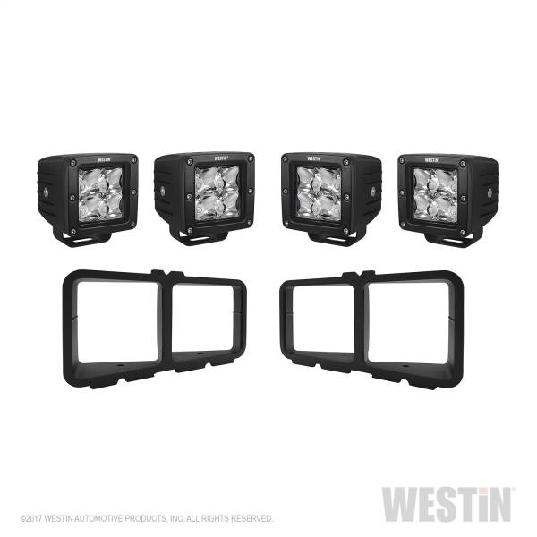 Westin - Westin 58-9915 Outlaw/Pro-Mod Bumper Light Kit Square