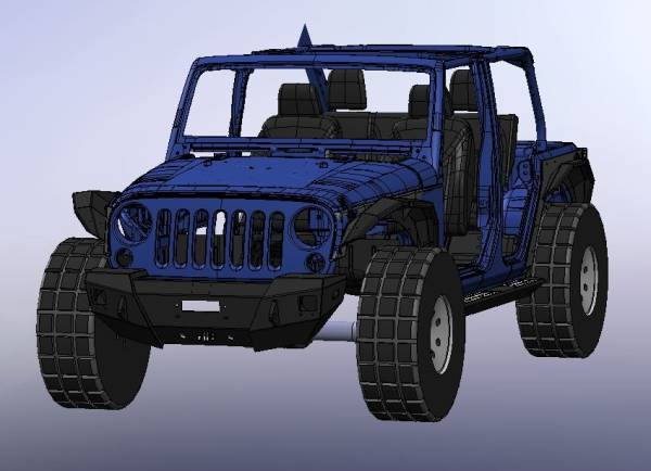 Hammerhead Bumpers - Hammerhead 600-56-0909 X-Series Stubby Winch Front Bumper with Square Light Holes for Jeep Wrangler JK 2007-2017