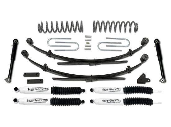 Tuff Country - 1987-2001 Jeep Cherokee 4x4 - 3.5" Lift Kit EZ-Flex with Rear Leaf Springs by Tuff Country - 43803K