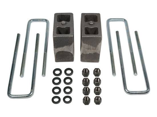 Tuff Country - 1994-2002 Dodge Ram 3500 4wd (with factory contact overloads) - 5.5" Rear Block & U-Bolt Kit - Non-Tapered Tuff Country - 97056
