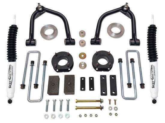 Tuff Country - 2007-2021 Toyota Tundra 4x4 & 2wd - 4" Uni-Ball Lift Kit with SX8000 Shocks by (Excludes TRD Pro) Tuff Country - 54075KN