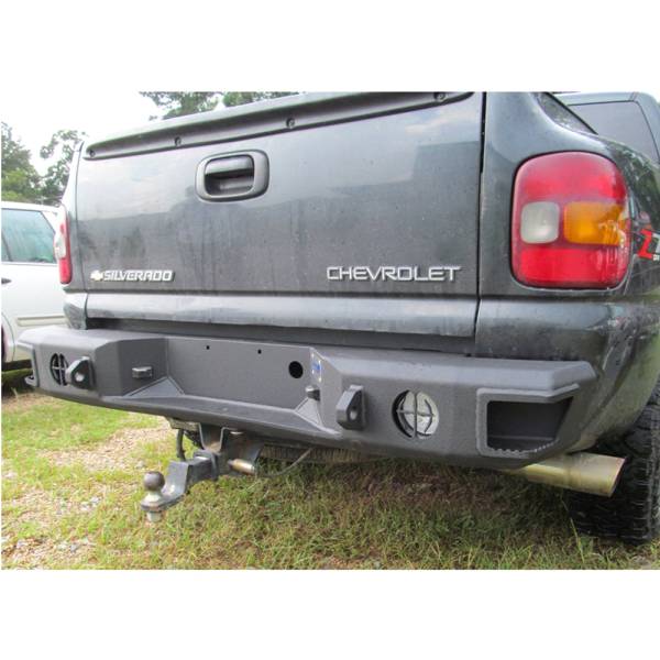 Hammerhead Bumpers - Hammerhead 600-56-0120 Rear Bumper without Sensor and Side Step for Chevy Silverado 1500 1999-2006