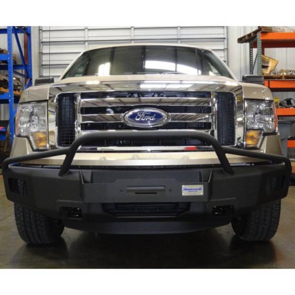 Hammerhead Bumpers - Hammerhead 600-56-0063 Winch Front Bumper with Pre-Runner Guard and Square Light Holes and Square Light Holes for Ford F150 EcoBoost 2011-2014