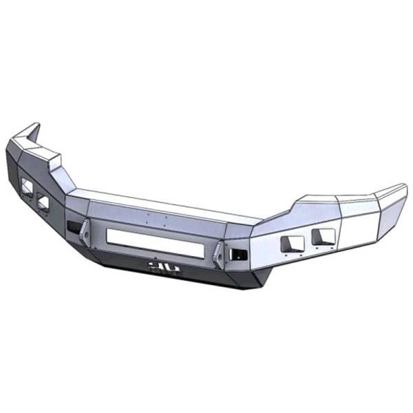 Hammerhead Bumpers - Hammerhead 600-56-0425 Low Profile Front Bumper with Square Light Holes for Ford F250/F350/F450/F550/Excursion 2005-2007