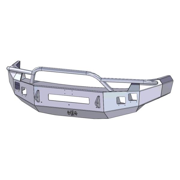 Hammerhead Bumpers - Hammerhead 600-56-0575 Low Profile Front Bumper with Pre-Runner Guard and Square Light Holes for Chevy Silverado 2500HD/3500 2007-2010