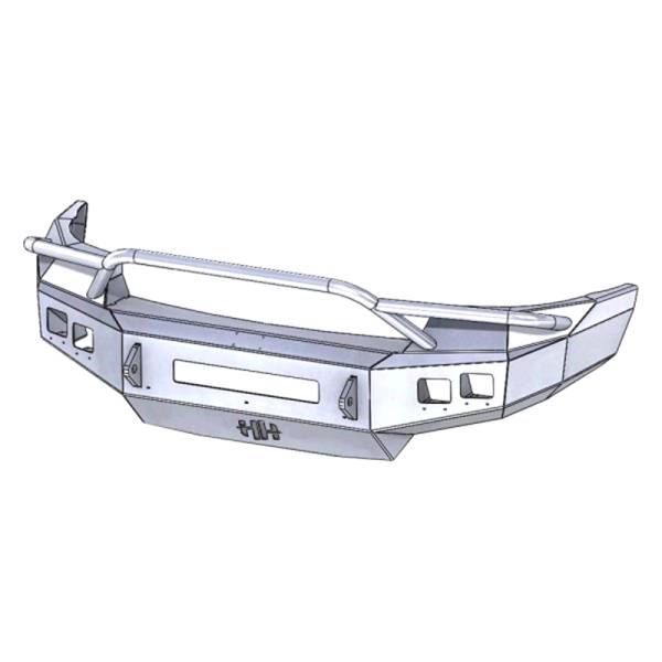 Hammerhead Bumpers - Hammerhead 600-56-0463 Low Profile Front Bumper with Pre-Runner Guard and Square Light Holes for GMC Sierra 2500HD/3500 2011-2014