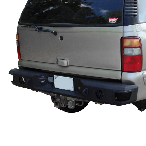 Hammerhead Bumpers - Hammerhead 600-56-0202T Rear Bumper without Sensor Holes and Round Reverse Light for Chevy Tahoe 2000-2006