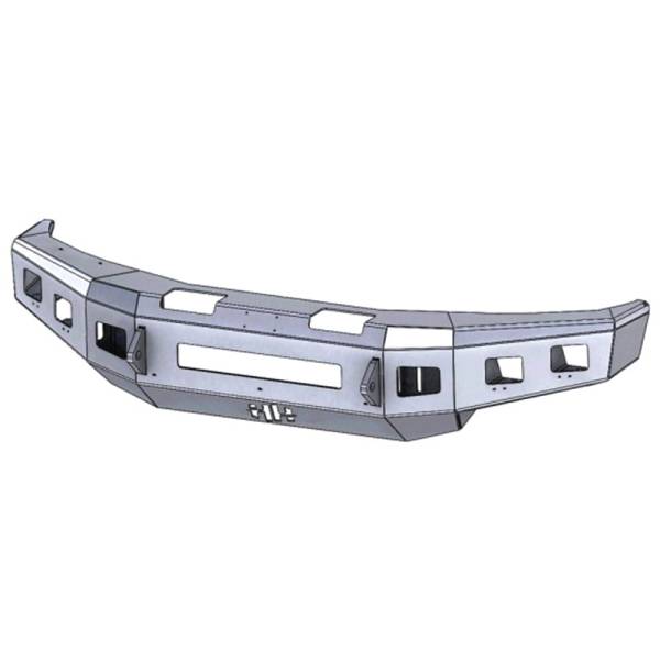 Hammerhead Bumpers - Hammerhead 600-56-0789 Low Profile Front Bumper with Square Light Holes for Ford F250/F350/F450/F550 2008-2010