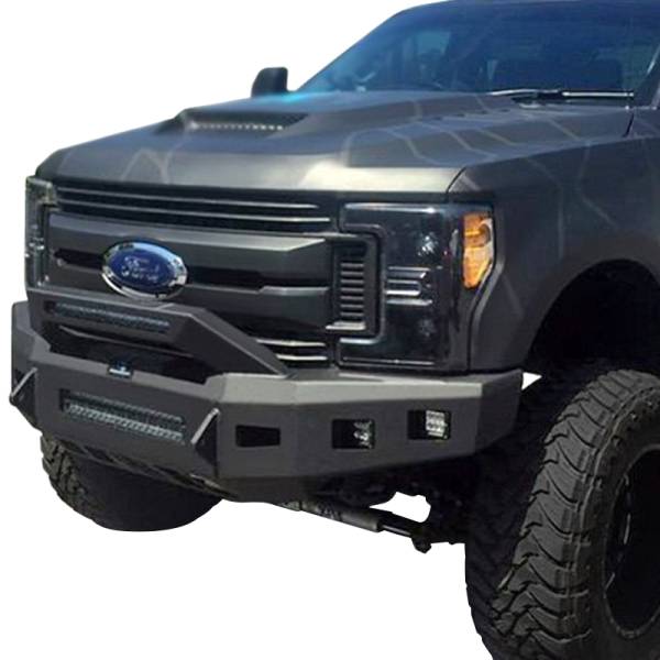 Hammerhead Bumpers - Hammerhead 600-56-0850 Low Profile Front Bumper with Formed Guard and Square Light Holes for Dodge Ram 1500 2019-2020