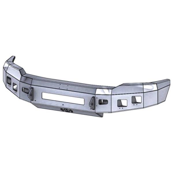 Hammerhead Bumpers - Hammerhead 600-56-0802 Low Profile Front Bumper with Square Light Holes for Ford F150 2018-2020