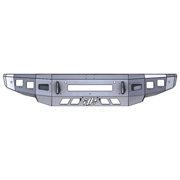 Hammerhead Bumpers - Hammerhead 600-56-0891 Low Profile Front Bumper with Square Light Holes for Nissan Titan 2016-2021
