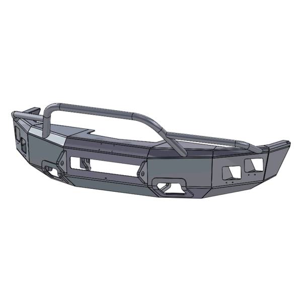 Hammerhead Bumpers - Hammerhead 600-56-0542 Low Profile Front Bumper with Pre-Runner Guard and Square Light Holes for Ford F150 2004-2008