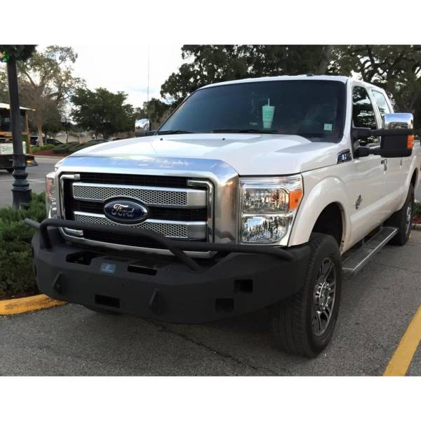 Hammerhead Bumpers - Hammerhead 600-56-0158 Winch Front Bumper with Pre-Runner Guard and Square Light Holes for Ford F250/F350/F450/F550 2011-2016