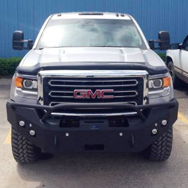 Hammerhead Bumpers - Hammerhead 600-56-0275 Winch Front Bumper with Pre-Runner Guard and Sensor Holes for GMC Sierra 2500HD/3500 2015-2019