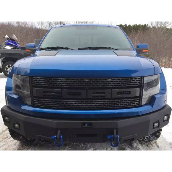 Hammerhead Bumpers - Hammerhead 600-56-0380 Winch Front Bumper with Square Light Holes for Ford F250/F350/F450/F550/Excursion 2005-2007