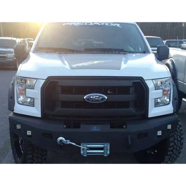 Hammerhead Bumpers - Hammerhead 600-56-0156 Winch Front Bumper with Square Light Holes for Ford F250/F350/F450/F550/Excursion 1999-2004