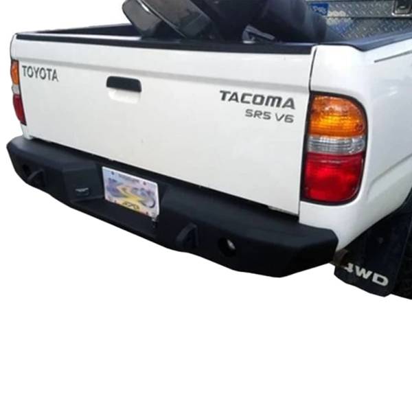 Hammerhead Bumpers - Hammerhead 600-56-0551 Flush Mount Rear Bumper without Sensor Holes for Toyota Tacoma 1995-2004