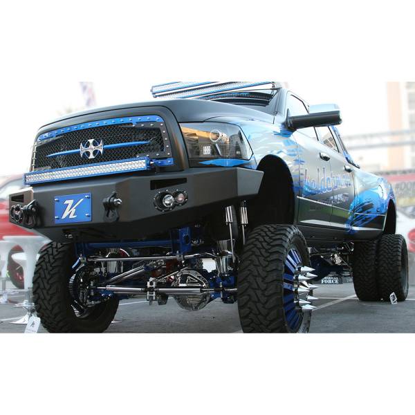 Fab Fours - Fab Fours DR10-A2951-1 Winch Front Bumper for Dodge Ram 2500/3500/4500/5500 2010-2018