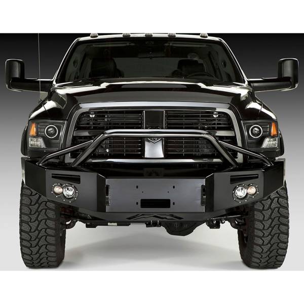 Fab Fours - Fab Fours DR10-A2952-1 Winch Front Bumper with Pre-Runner Guard for Dodge Ram 2500/3500/4500/5500 2010-2018