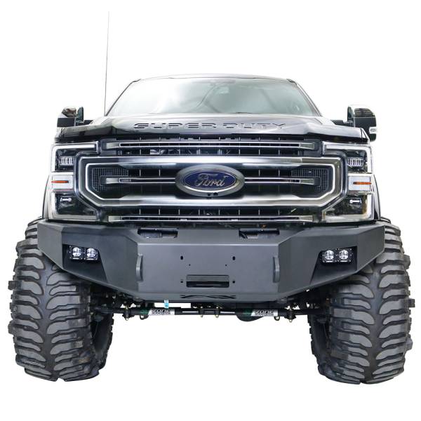 Fab Fours - Fab Fours FS05-A1251-1 Winch Front Bumper with Sensor Holes for Ford F250/F350/F450/F550 2005-2007