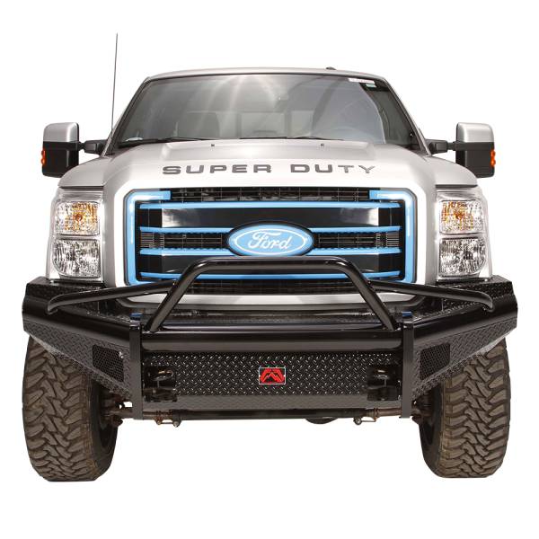 Fab Fours - Fab Fours FS11-S2562-1 Black Steel Front Bumper with Pre-Runner Guard for Ford F250/F350/F450/F550 2011-2016