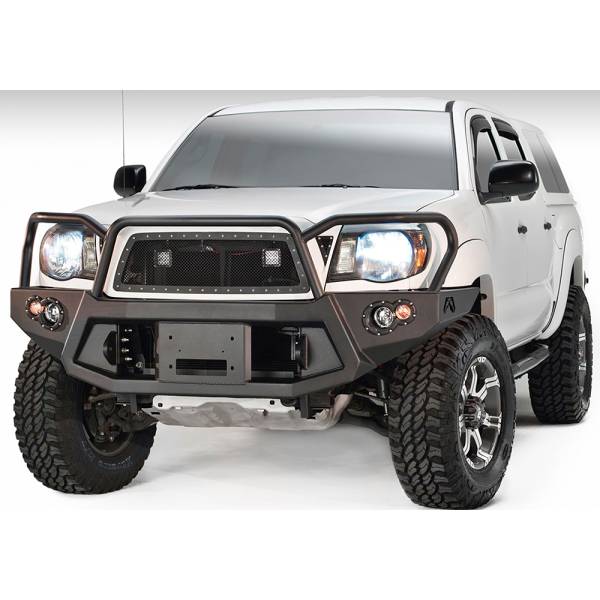 Fab Fours - Fab Fours TT05-B1550-1 Winch Front Bumper with Full Guard for Toyota Tacoma 2005-2011