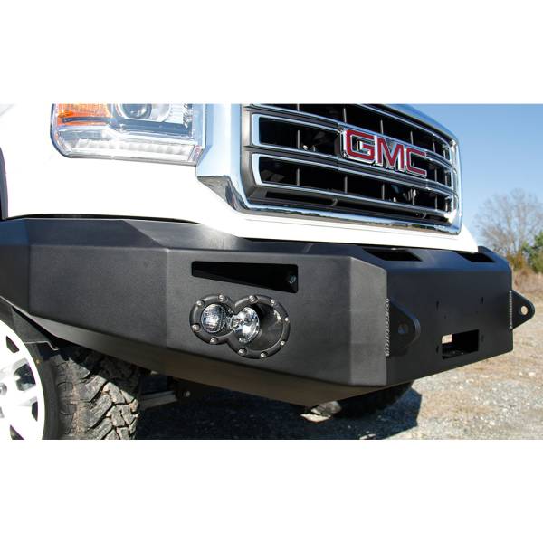 Fab Fours - Fab Fours GS14-H3151-1 Winch Front Bumper for GMC Sierra 1500 2014-2015