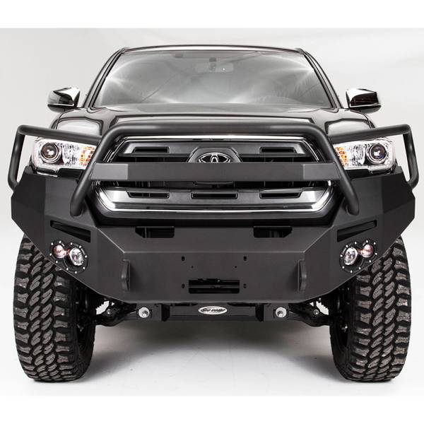 Fab Fours - Fab Fours TT16-B3650-1 Winch Front Bumper with Full Guard for Toyota Tacoma 2016-2023