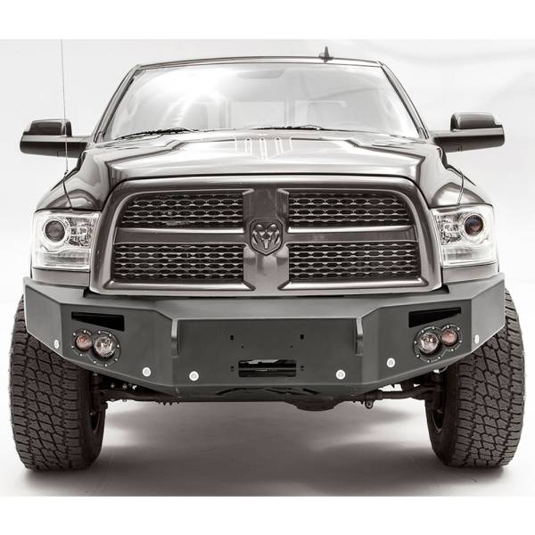 Fab Fours - Fab Fours DR16-C4051-1 Winch Front Bumper with Sensor Holes for Dodge Ram 2500/3500/4500/5500 2016-2018