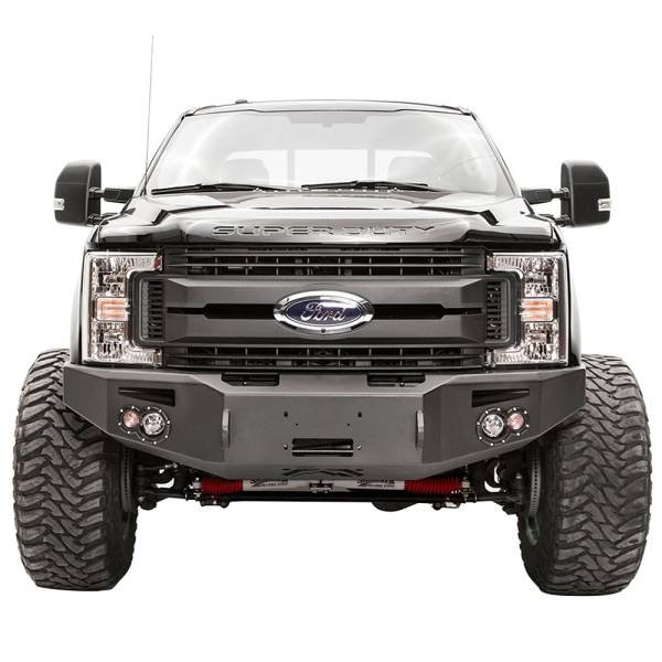 Fab Fours - Fab Fours FS17-A4151-1 Winch Front Bumper with Sensor Holes for Ford F250/F350 2017-2022